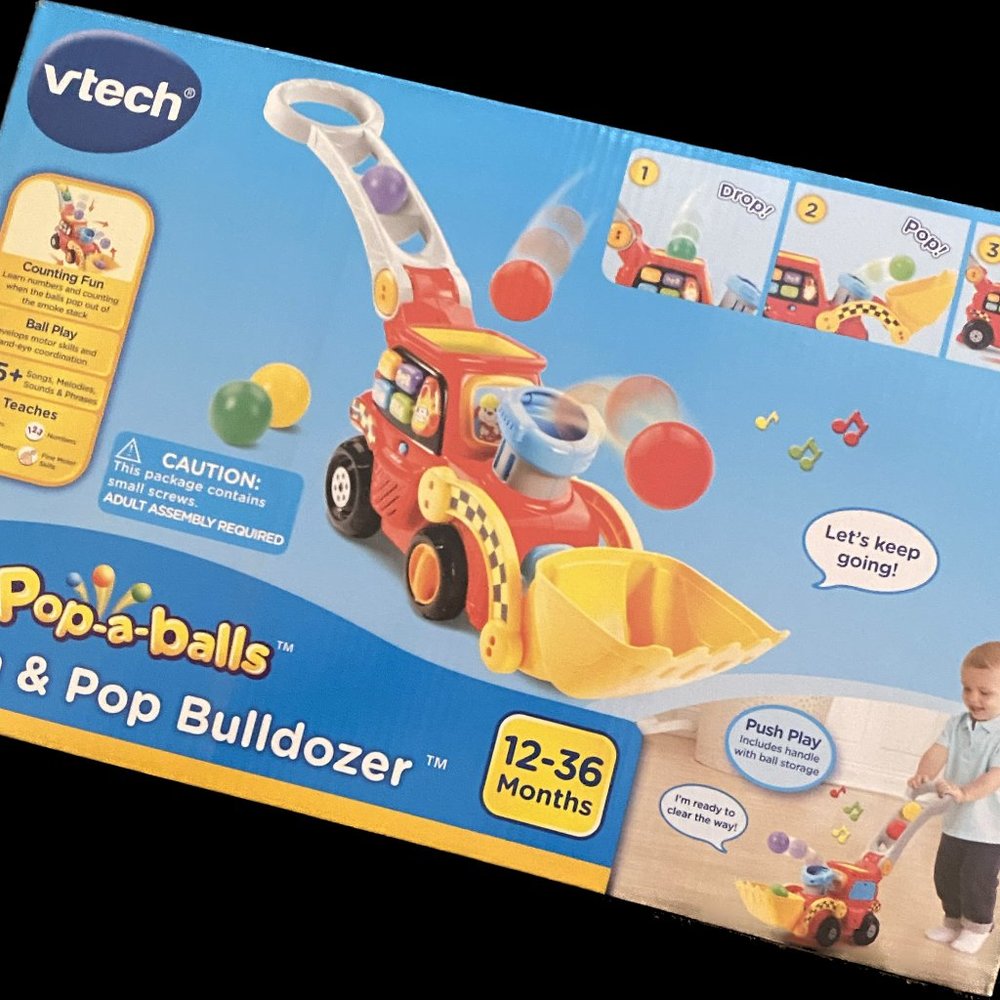 Vtech Pop-a-balls Push & Pop Bulldozer